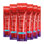 6x Colgate Tandpasta Max White  Ultra Freshness Pearls