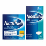 Nicotinell Combinatie therapie: Pleister 14 mg 7 st + Zuigtablet Mint 1 mg 96 st Pakket