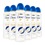 6x Dove Deodorant Spray Original