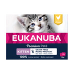 Eukanuba Kippen Pate Graanvrij Kitten Multi-Pack  12 x 85 gr