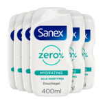 6x Sanex Douchegel Zero%  Hydrating  400 ml