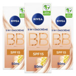 3x NIVEA BB Cream Dagcrème SPF 15 Medium