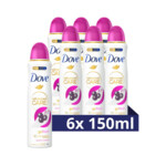 6x Dove Deodorant Spray Acai Berry & Waterlily