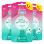 3x Wilkinson Wegwerpscheermesjes Quattro For Woman - 24.49 euro