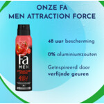 6x Fa Men Deodorant Spray Attraction Force - 12.74 euro