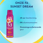 6x Fa Deodorant Spray Sunset Dream - 13.3 euro