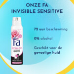 6x Fa Deodorant Spray Invisible Sensitive - 14.15 euro