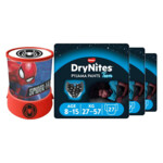 Led Projector Lamp Spiderman en DryNites luierbroekjes boy 8-15 jaar Pakket - 23.75 euro