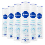 6x NIVEA Deodorant Spray Fresh Natural
