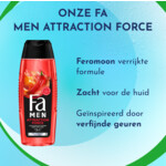 6x Fa Men Douchegel en Shampoo Attraction Force - 12.54 euro