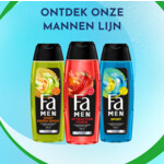 3x Fa Men Douchegel en Shampoo Attraction Force - 6.36 euro