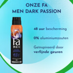3x Fa Men Deodorant Spray Dark Passion - 6.39 euro