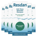 6x Resdan Shampoo Anti-Roos Normaal tot Vet Haar - 48.06 euro
