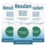3x Resdan Shampoo Anti-Roos Normaal tot Vet Haar - 24.75 euro