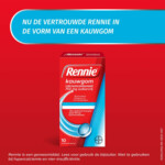 Rennie Kauwgom Calciumcarbonaat 750mg Suikervrij - 3.29 euro