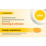 Linn Keelpijn Zuigtabletten Honing & Citroen