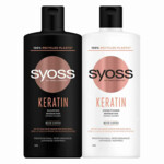 Syoss Keratin - Shampoo 1x 440 ml &amp; Conditioner 1x 440 ml - Pakket
