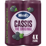 Hero Cassis Blikjes 4-pack