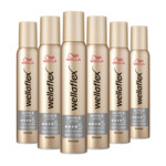 6x Wella Flex Mousse Shine & Hold