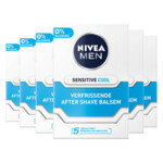 6x NIVEA Men Aftershave Balsem Sensitive Cooling