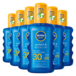 6x NIVEA Sun Protect en Dry Touch Verfrissende Vernevelende Zonnebrand Spray SPF 30 - 132.98 euro