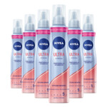 6x NIVEA Haarmousse Ultra Strong
