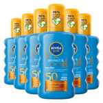 6x NIVEA Sun Protect & Bronze Zonnebrand SPF 50