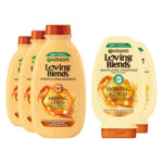 Garnier Loving Blends Honing Goud - Shampoo 3x 300 ml & Conditioner 2x 250 ml – Pakket
