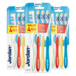 3x Jordan Tandenborstel Total Clean Medium 4-pack - 5 euro