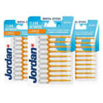 3x Jordan Dental Sticks Clean Between Large - 7.47 euro