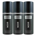 3x Amando Noir Deodorant Spray - 12.2 euro