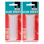 2x Bison Glue Sticks Hobby Transparant Lijm   12 stuks