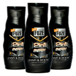 3x Body-X Fuze Douchegel Hair & Body Energy