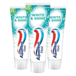 3x Aquafresh Tandpasta White & Shine - 11.03 euro