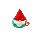 TY Teeny Puffies Christmas Gnome Red Hat 10 cm