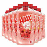 8x Ajax Allesreiniger Fete de Fleur Hibiscus  1 liter