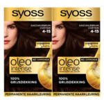 2x Syoss Oleo Intense Haarverf 4-15 Kastanje Bruin - 16.83 euro