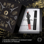 L'Oréal Geschenkset Telescopic Lift Mascara & Infaillible 24H Lipstick 312 Incessant Russet - 40.98 euro