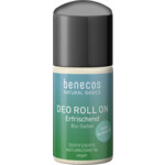 Benecos Natural Basics Deodorant  Roller Refreshing Organic Clary Sage Water