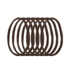 Zenner Haarelastiek Roll-up XXS Bruin - 2.55 euro