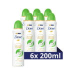 6x Dove Deodorant Spray Cucumber & Green Tea