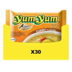30x Yum Yum Noodles Soep Pak Curry  60 gr