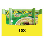 10x Yum Yum Noodles Soep Pak Groenten - 6.14 euro