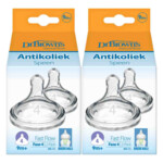 2x Dr. Browns Options+ Speen Fase 4 Brede Halsfles Transparant - 15.87 euro