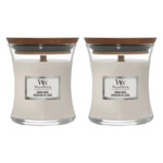 2x WoodWick Geurkaars Mini Warm Wool - 27.67 euro
