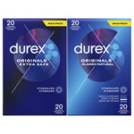 Durex - Extra Safe Condooms 20 stuks & Classic Natural Condooms 20 stuks - Pakket