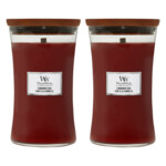 2x WoodWick Geurkaars Large Cinnamon Chai - 63.92 euro