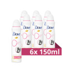 6x Dove Deodorant Spray 0% Invisible Care  150 ml