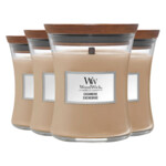 4x WoodWick Geurkaars Medium Cashmere - 79.06 euro