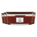 4x WoodWick Geurkaars Ellipse Cinnamon Chai - 114.99 euro